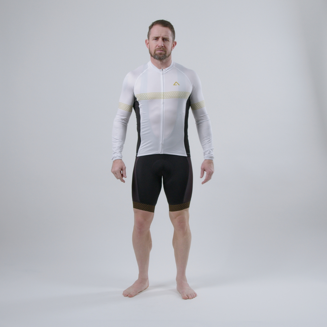 Men's White Long Sleeve Jersey