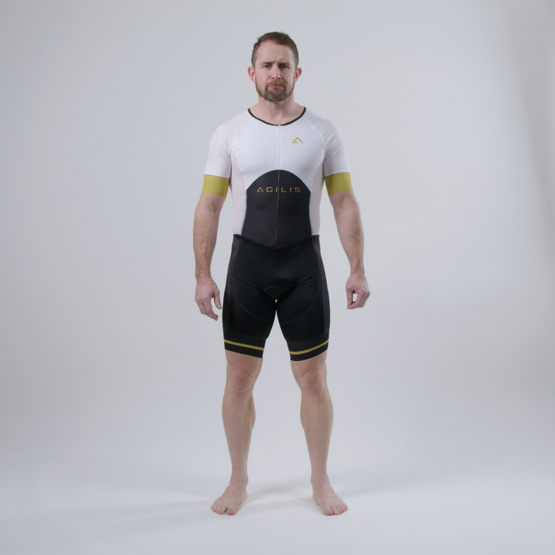 Men's White Trisuit